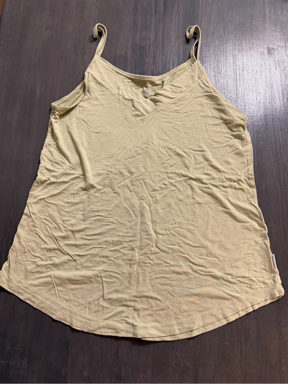 Boody Bamboo Blend Green V-Neck Cami Tank XS